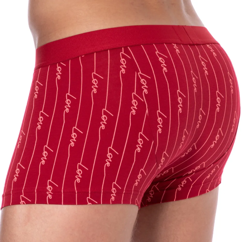 Emporio Armani Boxers-Boxer Saint-Valentin Imprimé Rouge