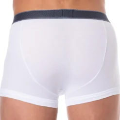 Emporio Armani Boxers-Boxer Shiny Logoband Coton Blanc