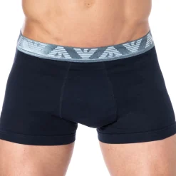 Emporio Armani Boxers-Boxer Shiny Logoband Marine - Aigle