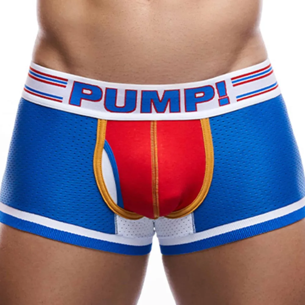 Pump! Shortys|Boxers-Boxer Touchdown E-Racer Velocity Bleu Electrique - Rouge