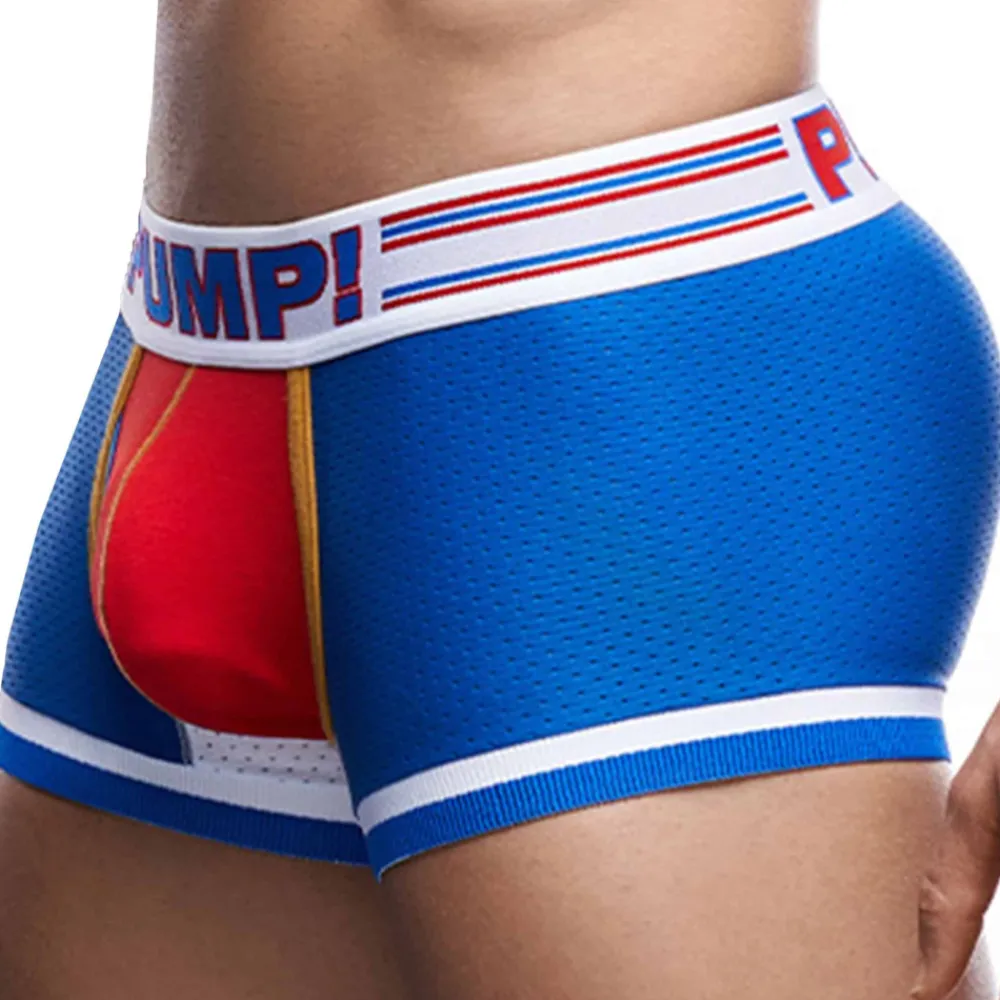 Pump! Shortys|Boxers-Boxer Touchdown E-Racer Velocity Bleu Electrique - Rouge