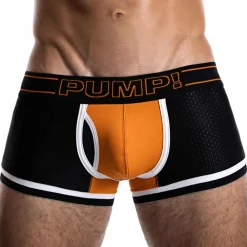 Pump! Shortys|Boxers-Boxer Touchdown Nightlight Noir - Orange