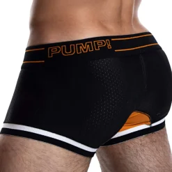 Pump! Shortys|Boxers-Boxer Touchdown Nightlight Noir - Orange