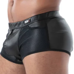 TOF Paris Boxers Sexy-Boxer Zippé Kinky Noir