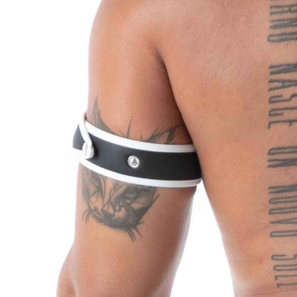 TOF Paris Accessoires Sexy-Brassard en Néoprène Noir - Blanc
