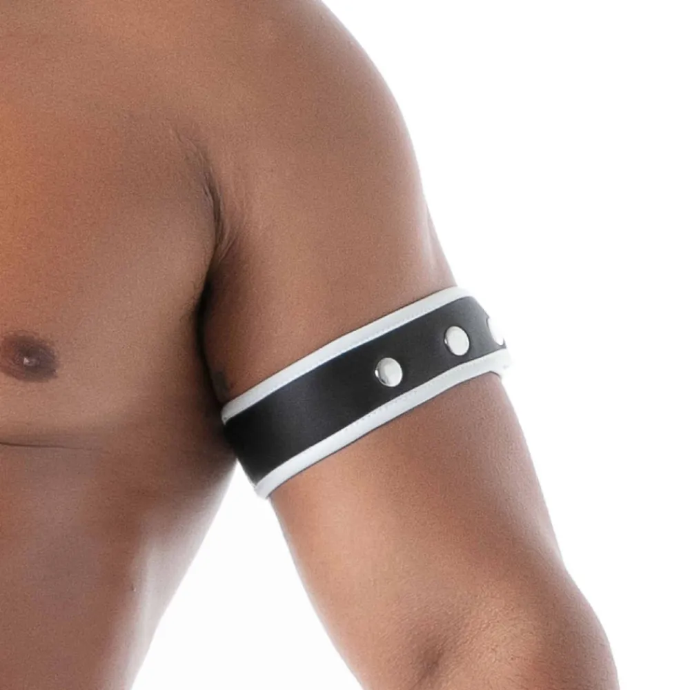 TOF Paris Accessoires Sexy-Brassard en Néoprène Noir - Blanc