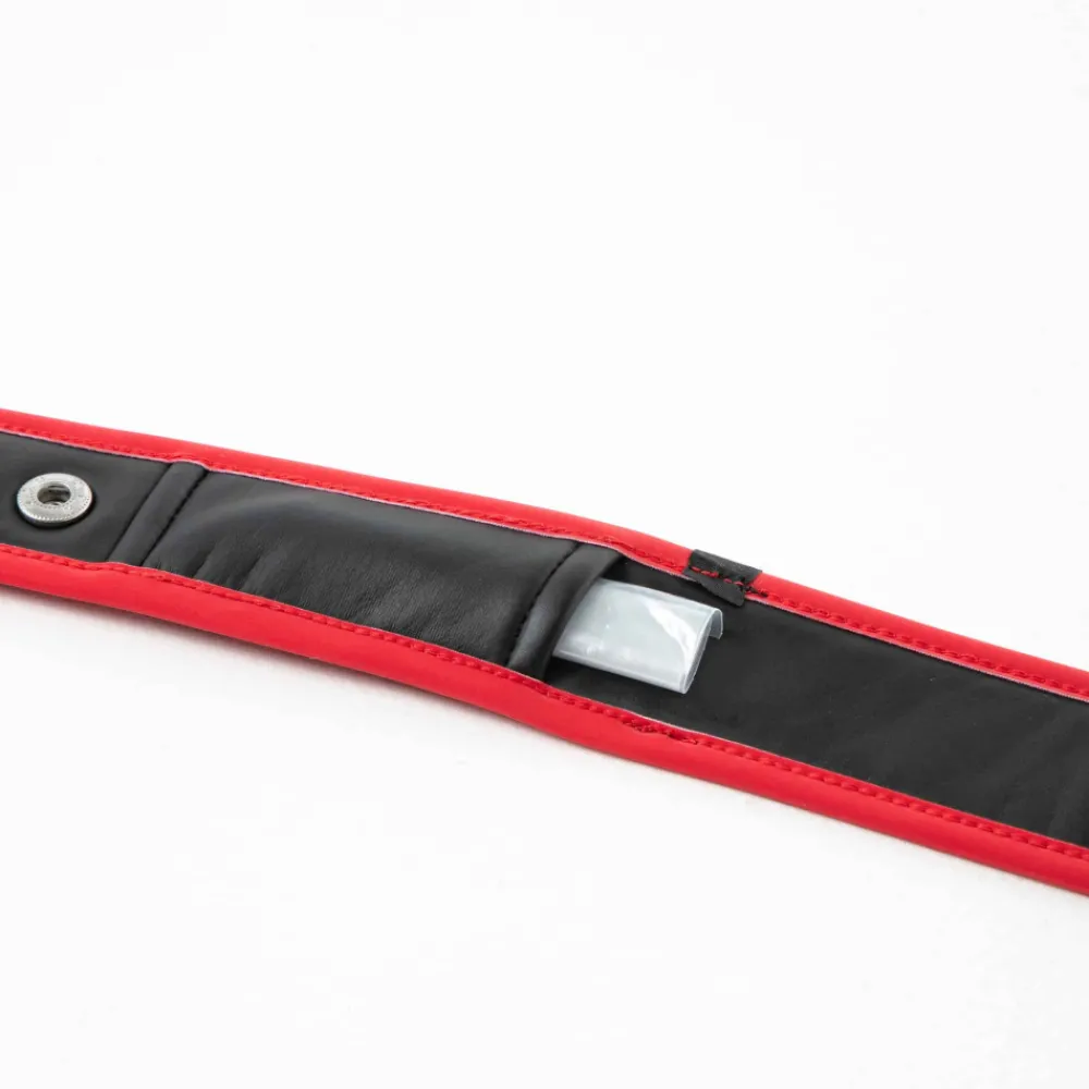 TOF Paris Accessoires Sexy-Brassard en Néoprène Noir - Rouge