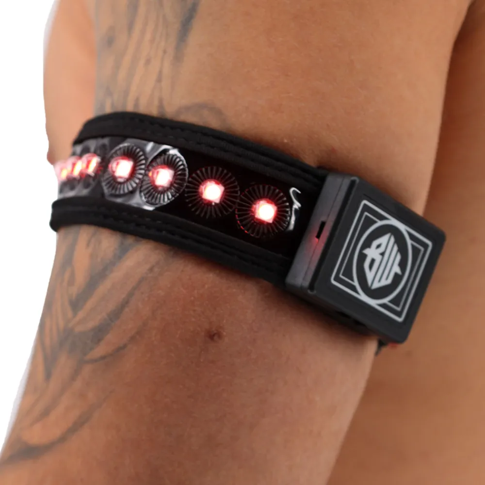 Breedwell Accessoires Sexy-Brassard LED Prismaglow Noir