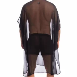 L'Homme invisible Tenues Sexy|Tenues D'Intérieur-Caftan Chantilly Noir