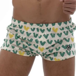 Marcuse Shorts / Caleçons-Caleçon Coton VIP Blanc - Vert