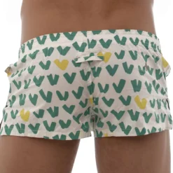 Marcuse Shorts / Caleçons-Caleçon Coton VIP Blanc - Vert