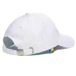 Addicted Plage-Casquette AD Rainbow Blanche