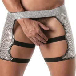 TOF Paris Accessoires Sexy-Chaps Glitter Argent
