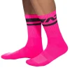 Addicted Chaussettes-Chaussettes AD Neon Rose Fluo