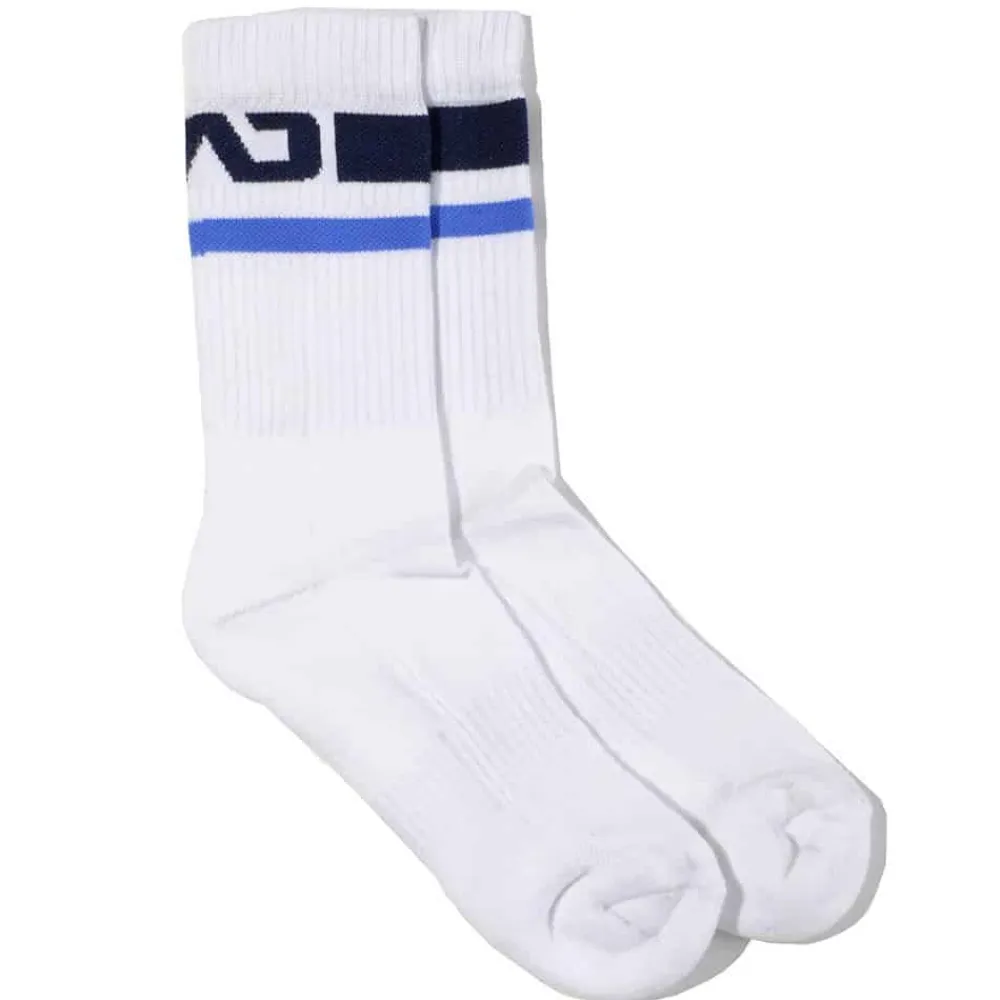 Addicted Chaussettes-Chaussettes Basic Sport - Blanc - Marine
