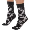 SKU Chaussettes-Chaussettes Basses Coton Camouflage Grises