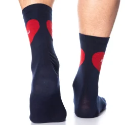 SKU Chaussettes-Chaussettes Basses Coton Cœurs - Bleu Marine