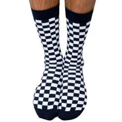Garçon Français Chaussettes-Chaussettes Basses Damier Coton