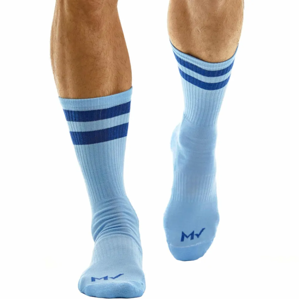 Modus Vivendi Chaussettes-Chaussettes Basses Football Bleu Ciel