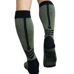 Breedwell Chaussettes-Chaussettes Hautes Cockpit Kaki