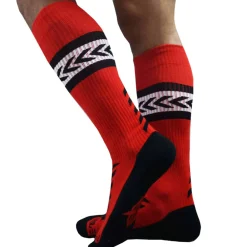 Breedwell Chaussettes-Chaussettes Hautes Daddy's Favorite Rouges
