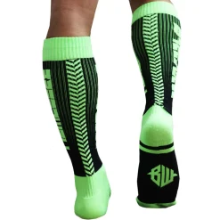 Breedwell Chaussettes-Chaussettes Hautes Eternity Vert Fluo - Noir