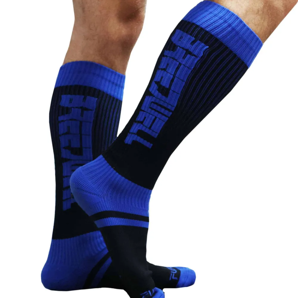 Breedwell Chaussettes-Chaussettes Hautes Eternity - Bleu - Noir