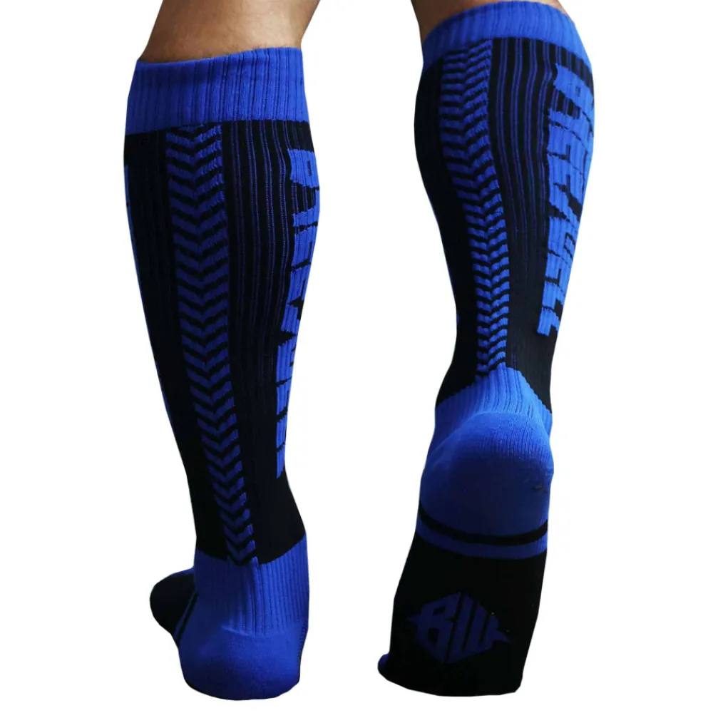 Breedwell Chaussettes-Chaussettes Hautes Eternity - Bleu - Noir