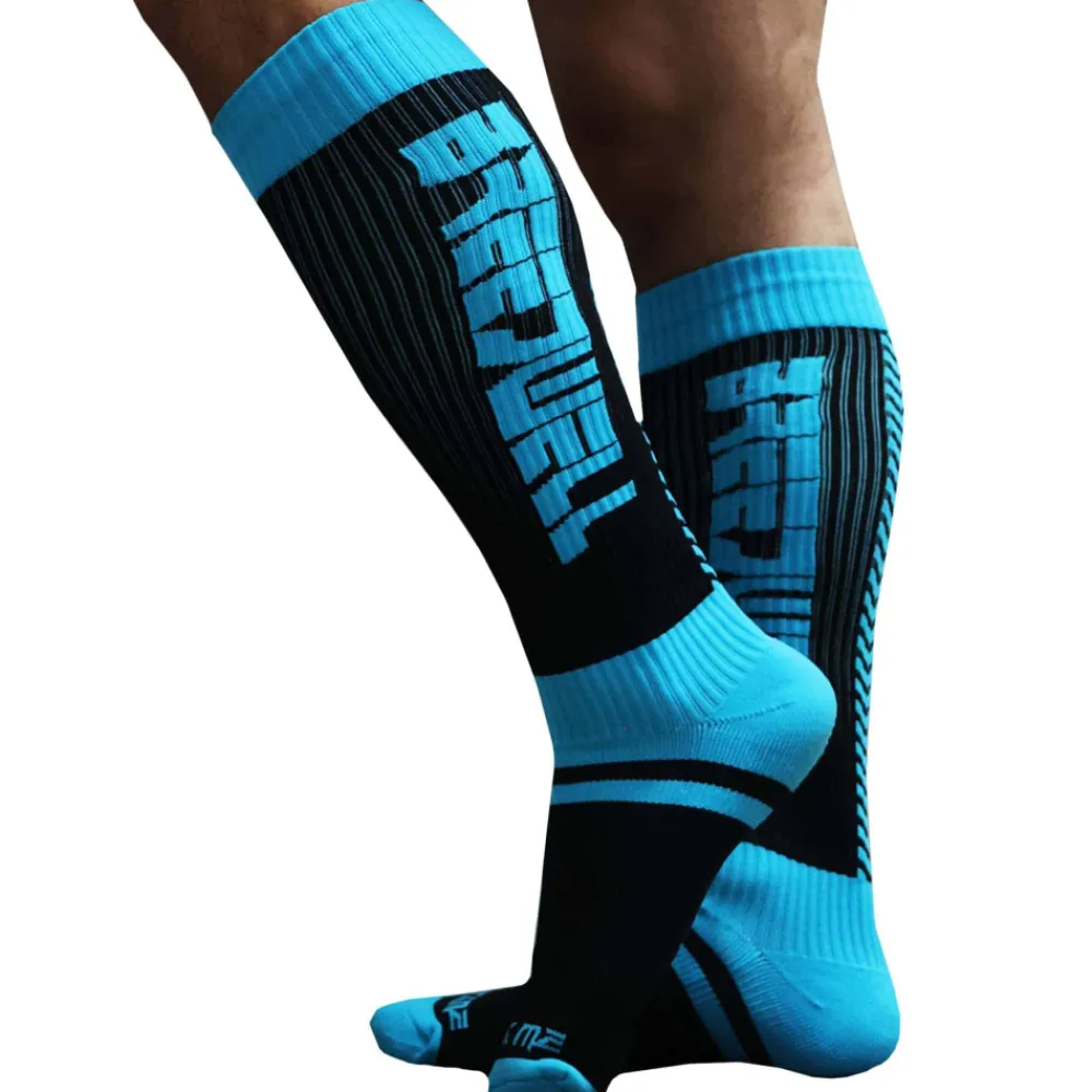 Breedwell Chaussettes-Chaussettes Hautes Eternity - Turquoise - Noir