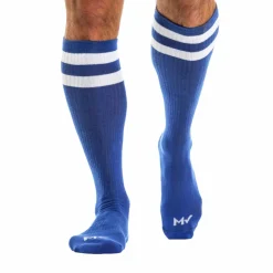 Modus Vivendi Chaussettes-Chaussettes Hautes Football Bleu Roi