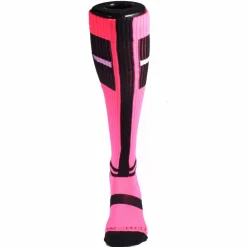 Breedwell Chaussettes-Chaussettes Hautes Infinity Rose Fluo