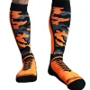 Breedwell Chaussettes-Chaussettes Hautes Neo Camo Orange Fluo
