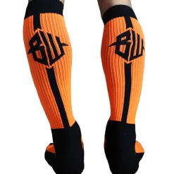 Breedwell Chaussettes-Chaussettes Hautes Neo Camo Orange Fluo