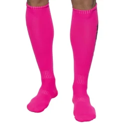 Addicted Chaussettes-Chaussettes Hautes Neon Rose Fluo
