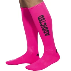 Addicted Chaussettes-Chaussettes Hautes Neon Rose Fluo