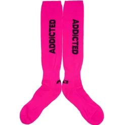 Addicted Chaussettes-Chaussettes Hautes Neon Rose Fluo