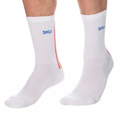 SKU Chaussettes-Chaussettes Sport Rainbow Blanches