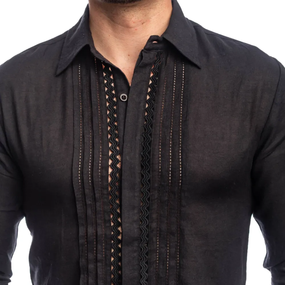 L'Homme invisible Chemises / Polos-Chemise Amalfi Noire
