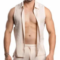 Andrew Christian Chemises / Polos-Chemise Ibiza Energy Beige