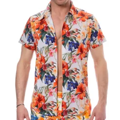 SKU Chemises / Polos-Chemise Tropical Summer Blanche