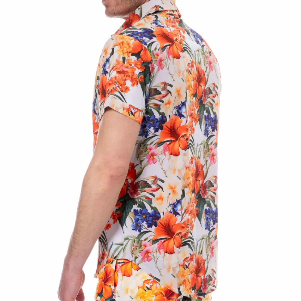 SKU Chemises / Polos-Chemise Tropical Summer Blanche