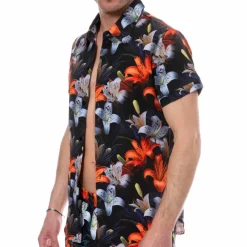 SKU Chemises / Polos-Chemise Tropical Summer Noire