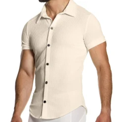 Modus Vivendi Chemises / Polos-Chemisette Corduroy Blanc Cassé