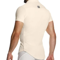 Modus Vivendi Chemises / Polos-Chemisette Corduroy Blanc Cassé