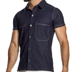 Modus Vivendi Chemises / Polos-Chemisette Denim Bleue