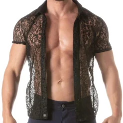 TOF Paris Chemises / Polos-Chemisette en Dentelle Noire