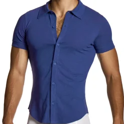 Modus Vivendi Chemises / Polos-Chemisette en Lin Bleu Marine