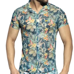 ES Collection Chemises / Polos-Chemisette Hawaï Bleue