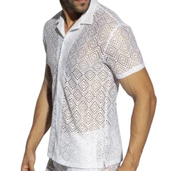 ES Collection Chemises / Polos-Chemisette Retro Ibiza Ivoire