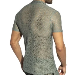 ES Collection Chemises / Polos-Chemisette Retro Ibiza Kaki